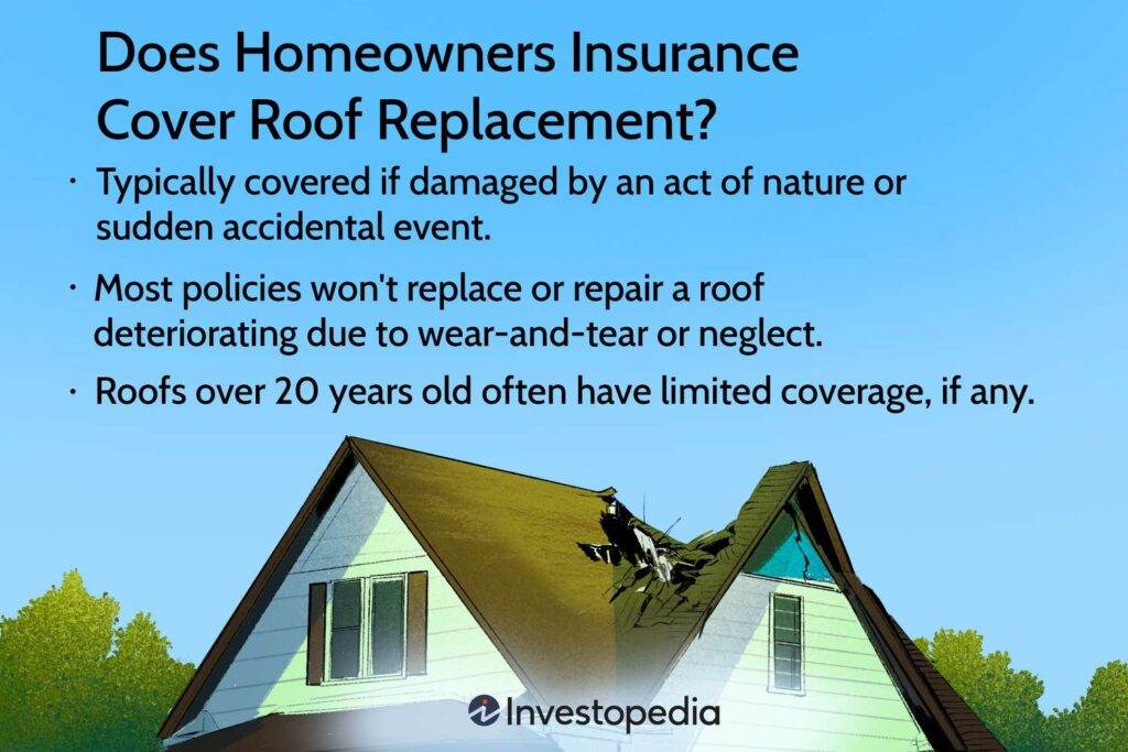 Does homeowners insurance cover damage to shingles?