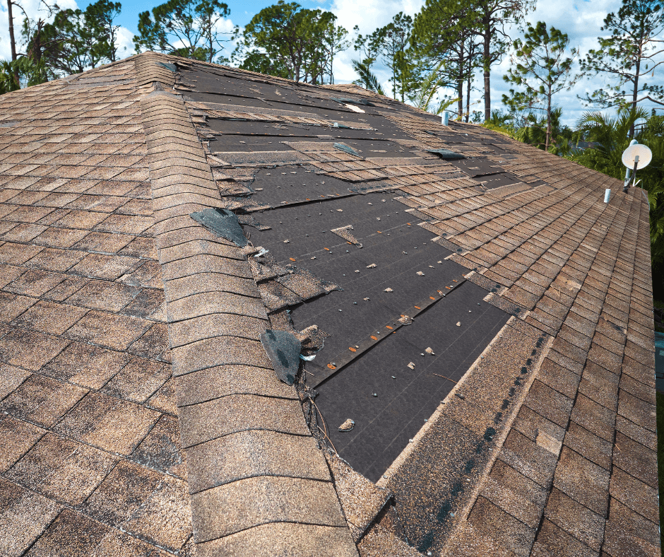 What happens when water gets under shingles?