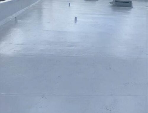 flat roof installed to the building in dayton