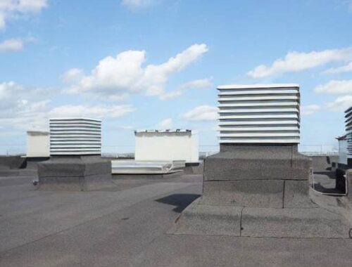 rubber roof installed to the building in dayton ohio