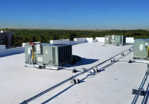 tpo roof installed to the building in dayton oh